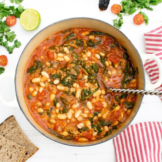 Spinach & Bean Chipotle Casserole