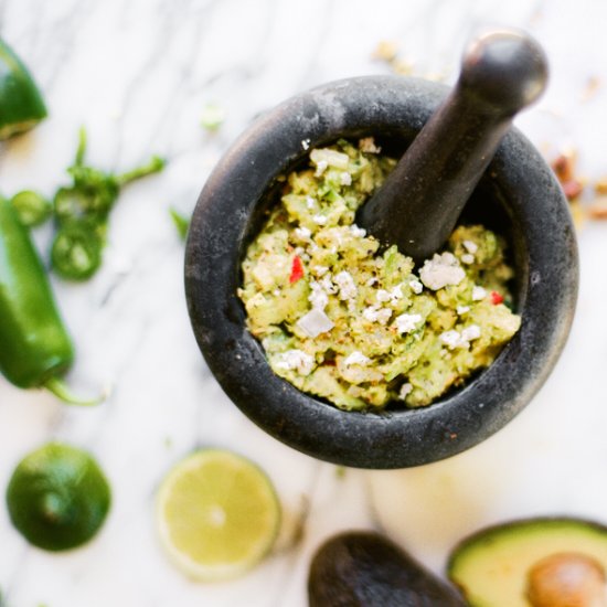 Pomegranate & Jalapeno Guacamole