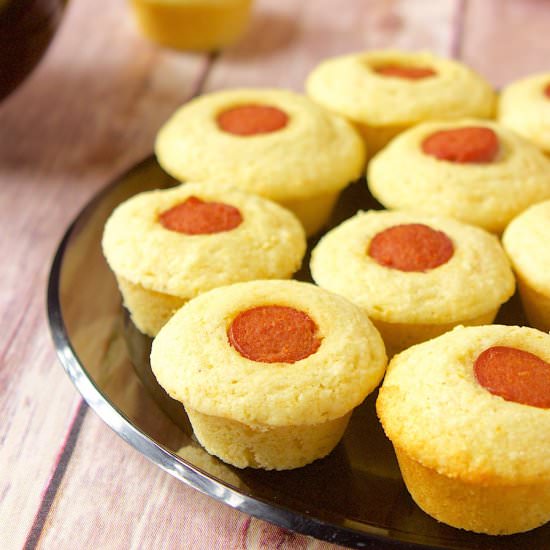 Mini Corn Dog Muffins