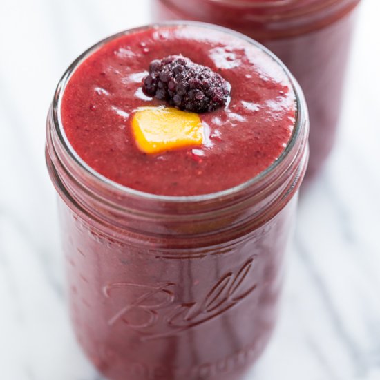 Mango Blackberry Smoothie