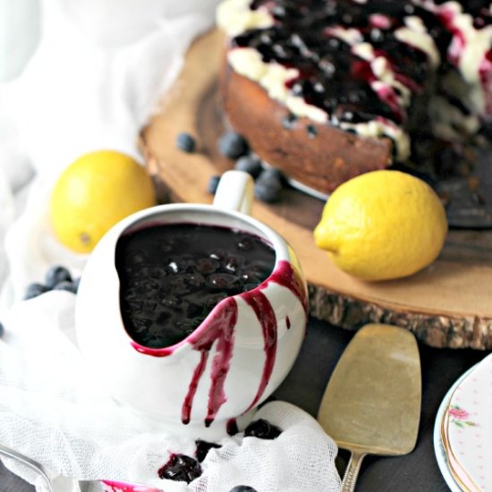 Homemade Vanilla Blueberry Sauce