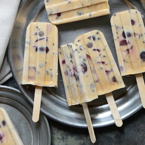 Cherry Chocolate Chip Coffee Pops