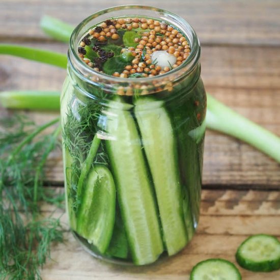 Fermented Pickles, Three Ways