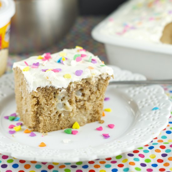 Tapioca Spiced Poke Cake