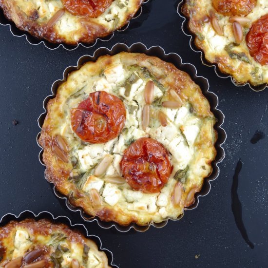 Cherry Rocket Feta Quiche