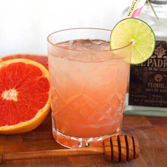 Ruby Red Grapefruit & Honey Paloma