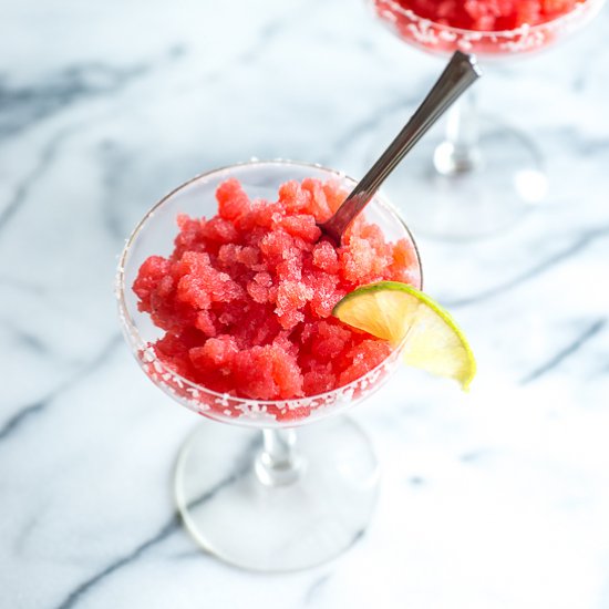 Strawberry Margarita Granita