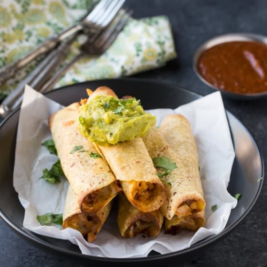 Baked Chicken Taquitos