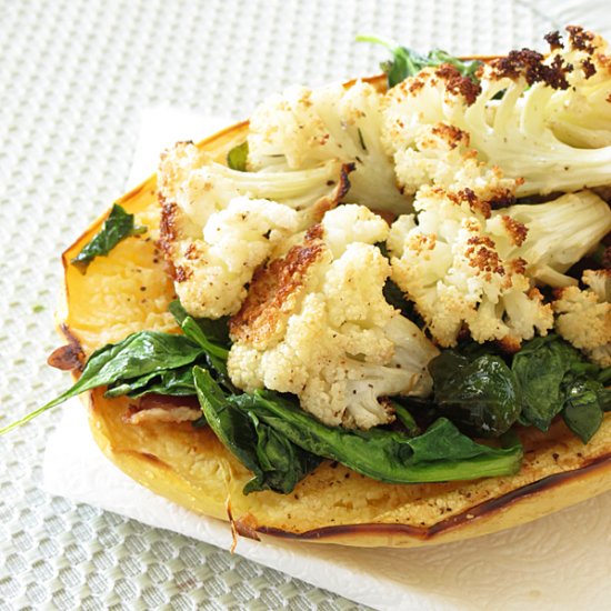 Spaghetti Squash with Cauliflower