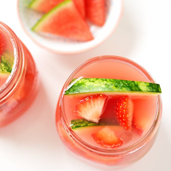 Watermelon and Strawberry Refresher