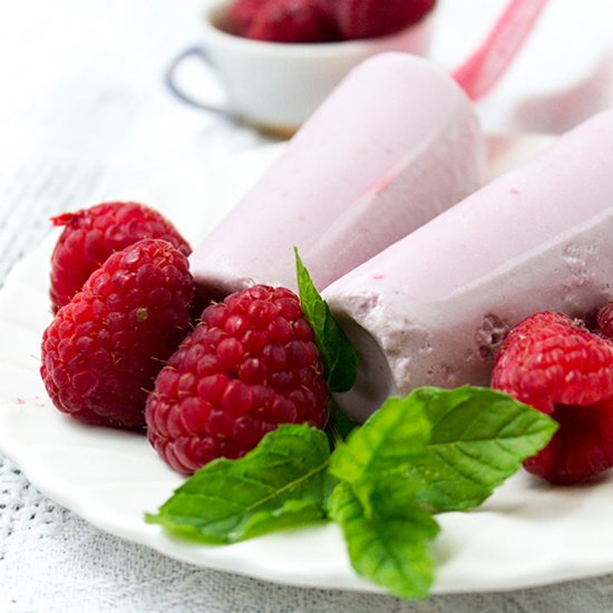 Raspberry Pudding Pops