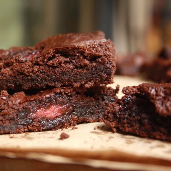 Chocolate Raspberry Brownies