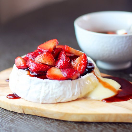 Camembert with Strawberries