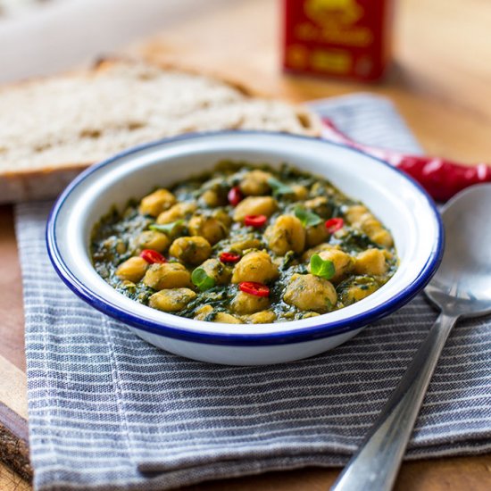 Andalusian chickpeas and spinach