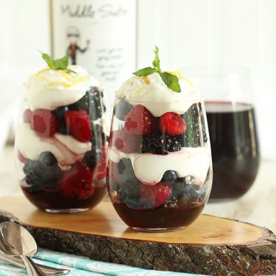 Red Wine Berry Parfaits