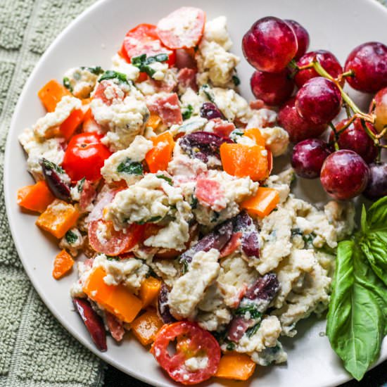 Mediterranean Egg White Scramble