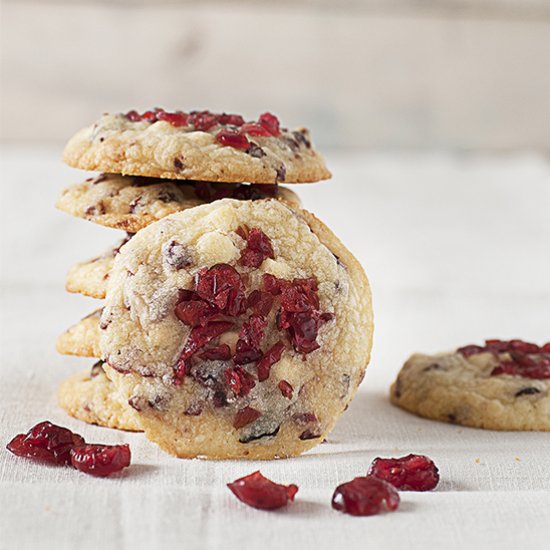 White chocolate cranberry cookies