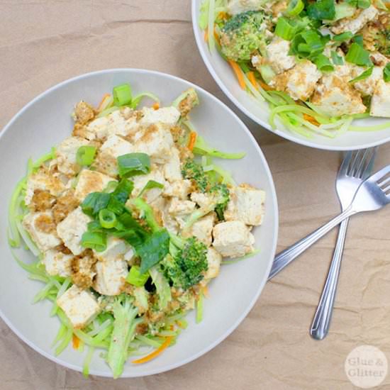 Tofu and Veggies in Almond Sauce