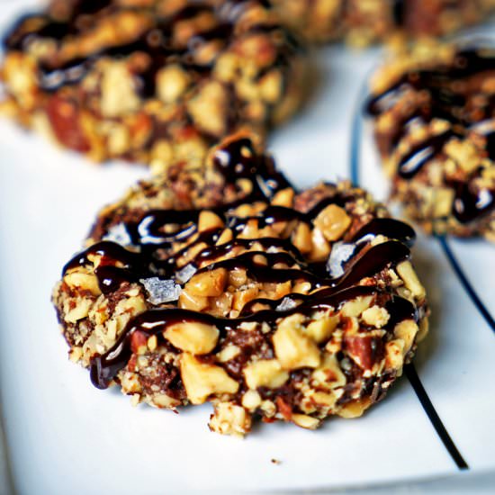 Almond Roca Chocolate Thumbprints