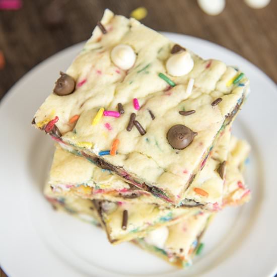 Cake Batter Blondies