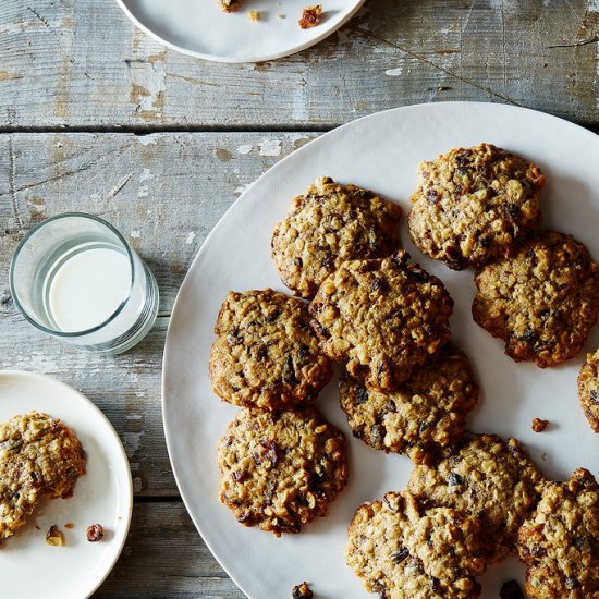 Oatmeal raisin cranberry cookies