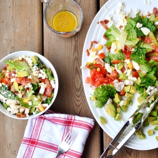 Feta Cobb Salad w Dijon Vinaigrette