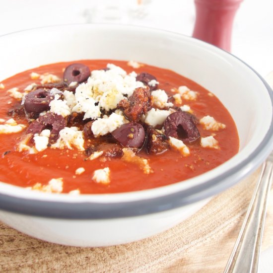 Tomato Paprika Soup w/ Chorizo