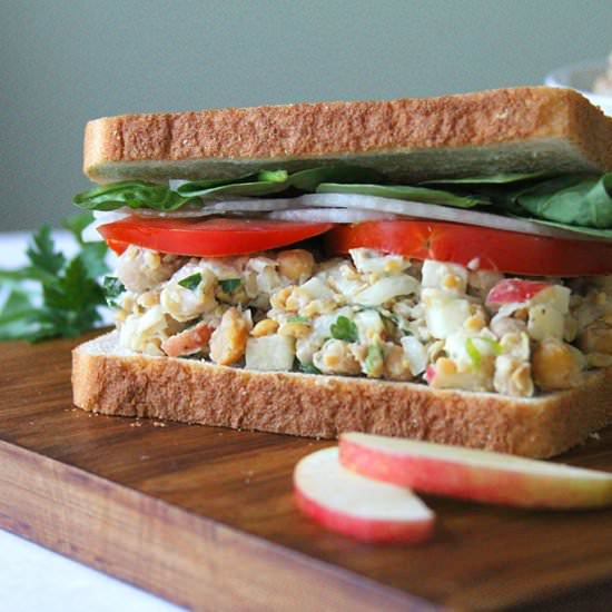 Chickpea and Apple Sandwich