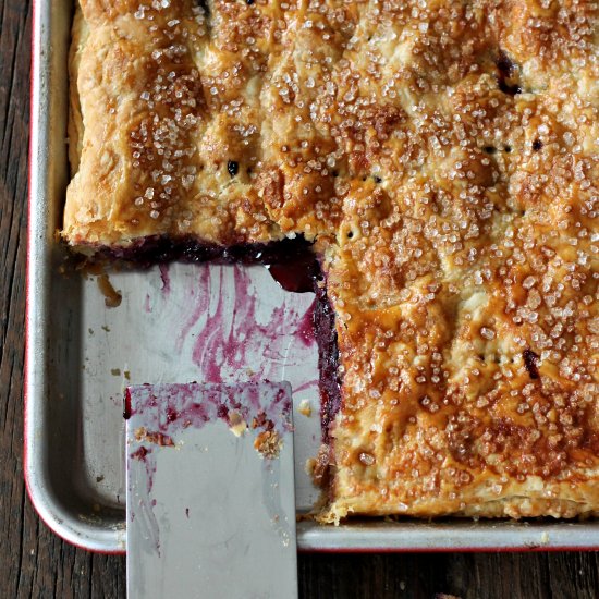 Cherry Blueberry Slab Pie