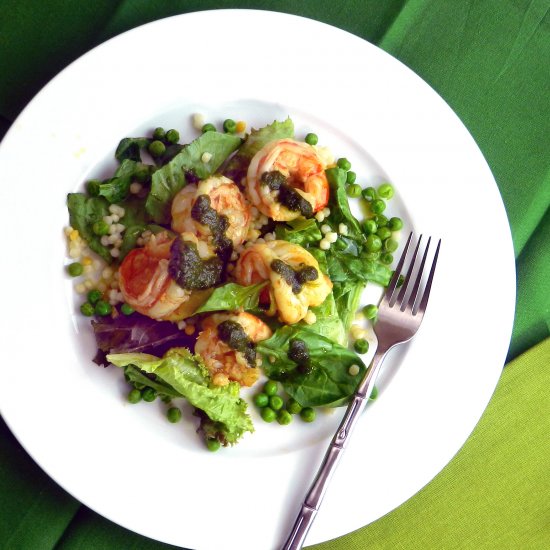 Shrimp Salad with Lemon Herb Pesto