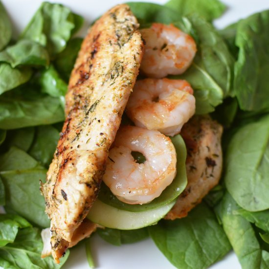 Carb Free Surf and Turf Sandwich