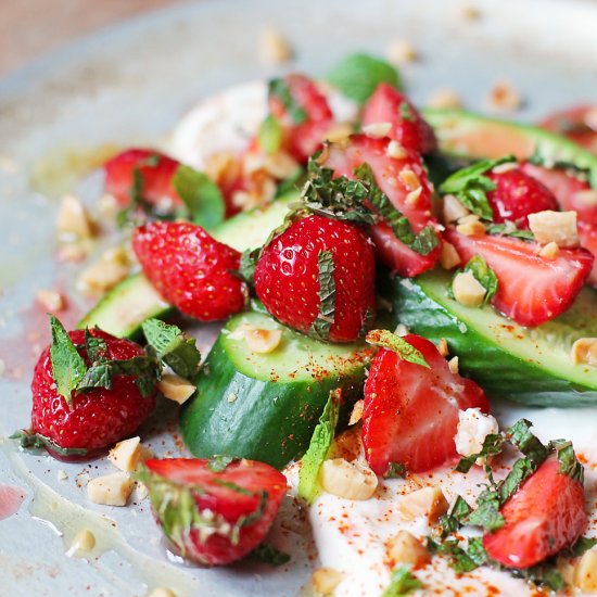 Strawberry and Cucumber Salad