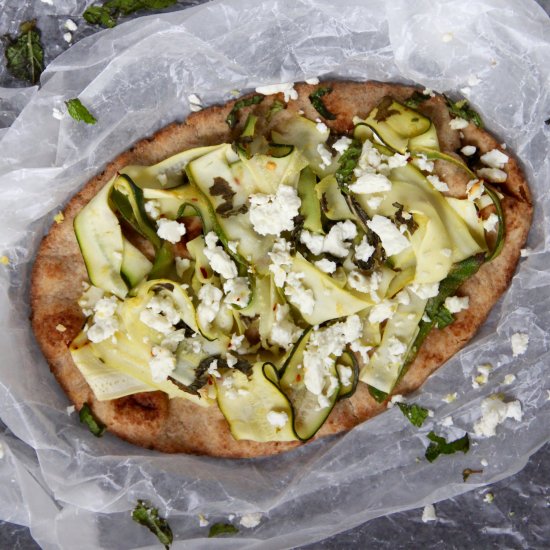 Courgette Lemon Pizza