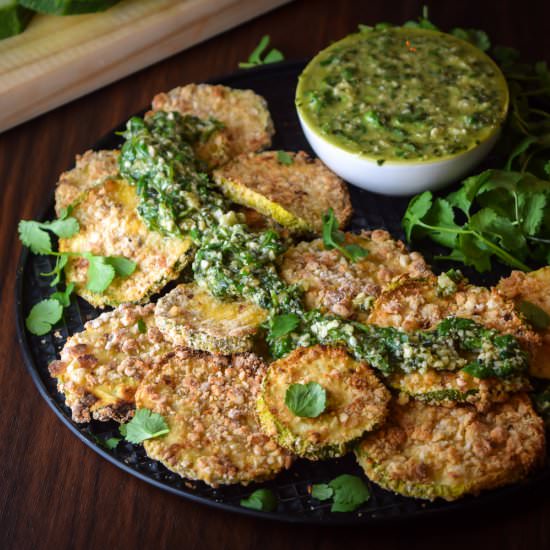 Crispy Baked Zucchini Wedges