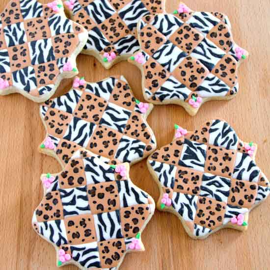 Leopard & Zebra Print Sugar Cookies