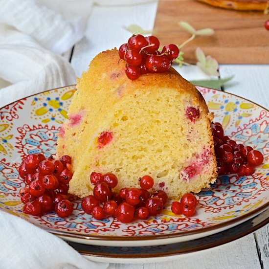 Red Currant Buttermilk Cake