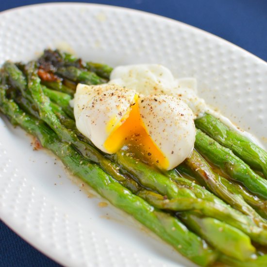 Miso Glazed Asparagus