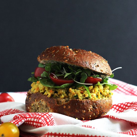 Vegan Curry Chickpea Spread