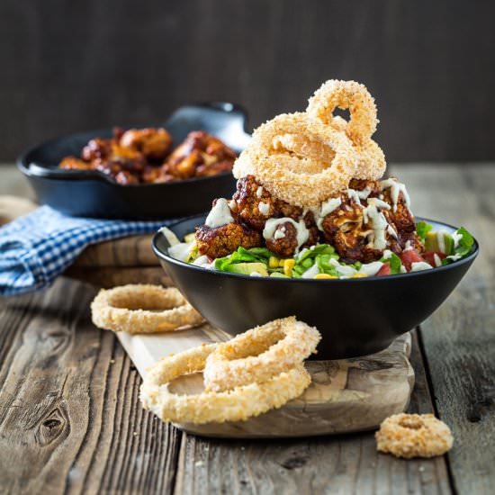 BBQ Cauliflower Salad w/ Ranch