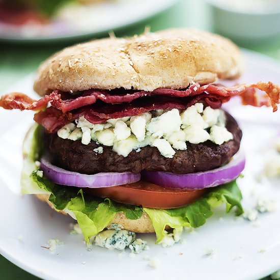 Bacon Blue Cheese Burgers