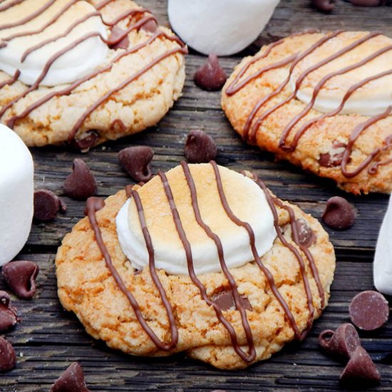 S’more Chocolate Chip Cookies