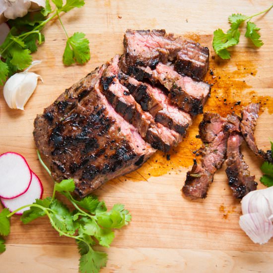 Grilled Asian Marinated Skirt Steak