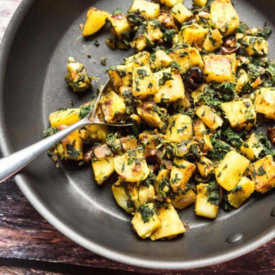 Aloo Palak – Spiced Spinach Potato