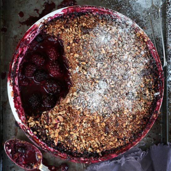 Black Forest Fruit Crumble