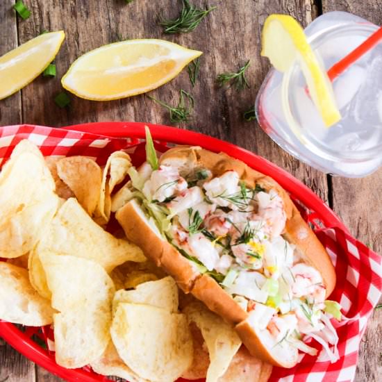 Shrimp Rolls with Lemon Herb Mayo