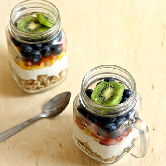 Mason Jar Fruit Parfaits