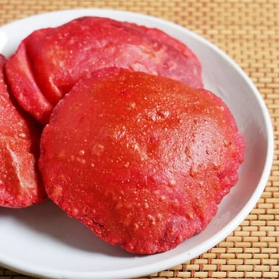 Beetroot Poori