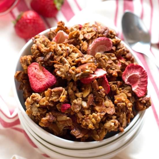 Strawberry Almond Granola