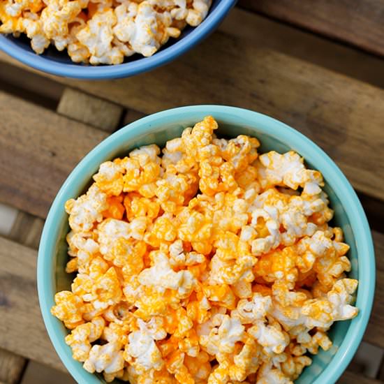 Homemade Cheesey Popcorn