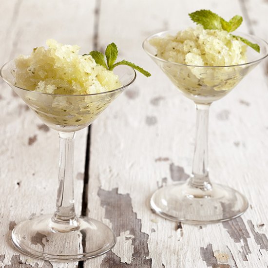 Sugar-free Minty Melon Granita